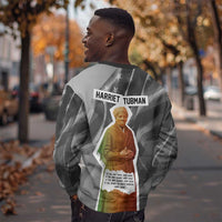 Harriet Tubman Sweatshirt American Flag Background Civil Rights Quote Keep Going Tribute Design - Wonder Print Shop