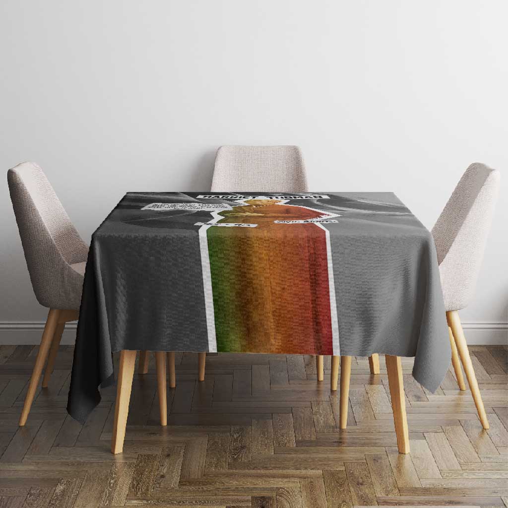 Harriet Tubman Tablecloth American Flag Background Civil Rights Quote Keep Going Tribute Design - Wonder Print Shop