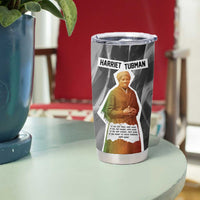 Harriet Tubman Tumbler Cup American Flag Background Civil Rights Quote Keep Going Tribute Design - Wonder Print Shop
