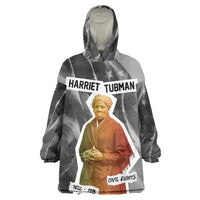 Harriet Tubman Wearable Blanket Hoodie American Flag Background Civil Rights Quote Keep Going Tribute Design - Wonder Print Shop