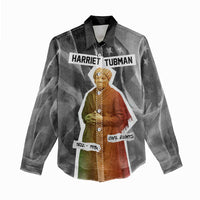 Harriet Tubman Women Casual Shirt American Flag Background Civil Rights Quote Keep Going Tribute Design - Wonder Print Shop