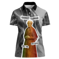Harriet Tubman Women Polo Shirt American Flag Background Civil Rights Quote Keep Going Tribute Design - Wonder Print Shop