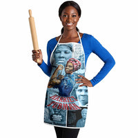 Harriet Tubman Apron Newspaper Collage Design We Out Quote Strong Woman Tribute Underground Railroad Legacy - Wonder Print Shop