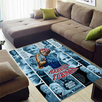 Harriet Tubman Area Rug Newspaper Collage Design We Out Quote Strong Woman Tribute Underground Railroad Legacy - Wonder Print Shop
