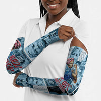 Harriet Tubman Arm Sleeves Newspaper Collage Design We Out Quote Strong Woman Tribute Underground Railroad Legacy - Wonder Print Shop