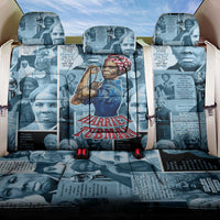 Harriet Tubman Back Car Seat Cover Newspaper Collage Design We Out Quote Strong Woman Tribute Underground Railroad Legacy - Wonder Print Shop