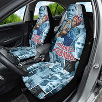 Harriet Tubman Car Seat Cover Newspaper Collage Design We Out Quote Strong Woman Tribute Underground Railroad Legacy - Wonder Print Shop