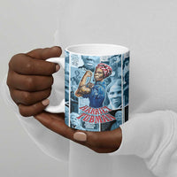 Harriet Tubman Ceramic Mug Newspaper Collage Design We Out Quote Strong Woman Tribute Underground Railroad Legacy - Wonder Print Shop