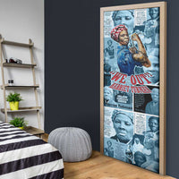 Harriet Tubman Door Cover Newspaper Collage Design We Out Quote Strong Woman Tribute Underground Railroad Legacy - Wonder Print Shop