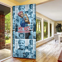 Harriet Tubman Door Cover Newspaper Collage Design We Out Quote Strong Woman Tribute Underground Railroad Legacy - Wonder Print Shop