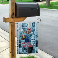 Harriet Tubman Garden Flag Newspaper Collage Design We Out Quote Strong Woman Tribute Underground Railroad Legacy - Wonder Print Shop