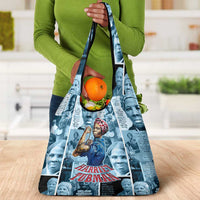 Harriet Tubman Grocery Bag Newspaper Collage Design We Out Quote Strong Woman Tribute Underground Railroad Legacy - Wonder Print Shop