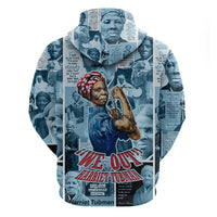 Harriet Tubman Hoodie Newspaper Collage Design We Out Quote Strong Woman Tribute Underground Railroad Legacy - Wonder Print Shop