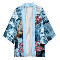 Harriet Tubman Kimono Newspaper Collage Design We Out Quote Strong Woman Tribute Underground Railroad Legacy - Wonder Print Shop