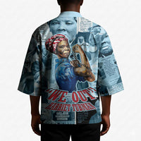 Harriet Tubman Kimono Newspaper Collage Design We Out Quote Strong Woman Tribute Underground Railroad Legacy - Wonder Print Shop