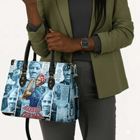 Harriet Tubman Leather Bag Newspaper Collage Design We Out Quote Strong Woman Tribute Underground Railroad Legacy - Wonder Print Shop