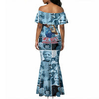Harriet Tubman Mermaid Dress Newspaper Collage Design We Out Quote Strong Woman Tribute Underground Railroad Legacy TS04