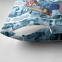 Harriet Tubman Pillow Cover Newspaper Collage Design We Out Quote Strong Woman Tribute Underground Railroad Legacy - Wonder Print Shop