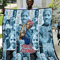 Harriet Tubman Quilt Newspaper Collage Design We Out Quote Strong Woman Tribute Underground Railroad Legacy - Wonder Print Shop