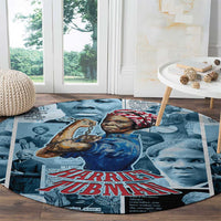 Harriet Tubman Round Carpet Newspaper Collage Design We Out Quote Strong Woman Tribute Underground Railroad Legacy - Wonder Print Shop