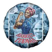 Harriet Tubman Spare Tire Cover Newspaper Collage Design We Out Quote Strong Woman Tribute Underground Railroad Legacy - Wonder Print Shop