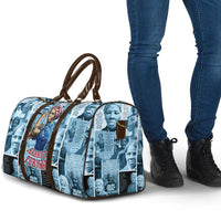 Harriet Tubman Travel Bag Newspaper Collage Design We Out Quote Strong Woman Tribute Underground Railroad Legacy - Wonder Print Shop