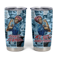 Harriet Tubman Tumbler Cup Newspaper Collage Design We Out Quote Strong Woman Tribute Underground Railroad Legacy - Wonder Print Shop