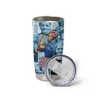 Harriet Tubman Tumbler Cup Newspaper Collage Design We Out Quote Strong Woman Tribute Underground Railroad Legacy - Wonder Print Shop