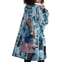 Harriet Tubman Wearable Blanket Hoodie Newspaper Collage Design We Out Quote Strong Woman Tribute Underground Railroad Legacy - Wonder Print Shop
