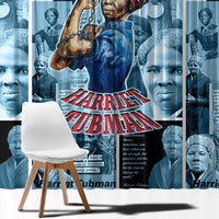 Harriet Tubman Window Curtain Newspaper Collage Design We Out Quote Strong Woman Tribute Underground Railroad Legacy - Wonder Print Shop
