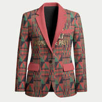 Black Heritage Tree Blazer African Root Black History Kente Pattern