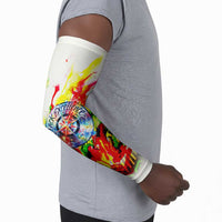 MLK Black Excellence Arm Sleeves Martin Luther King Jr Colorful Abstract Watercolor