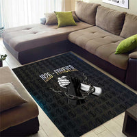 1926 Forever Black History Month Area Rug Broken Chains Freedom Adinkra Symbol