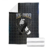 1926 Forever Black History Month Blanket Broken Chains Freedom Adinkra Symbol