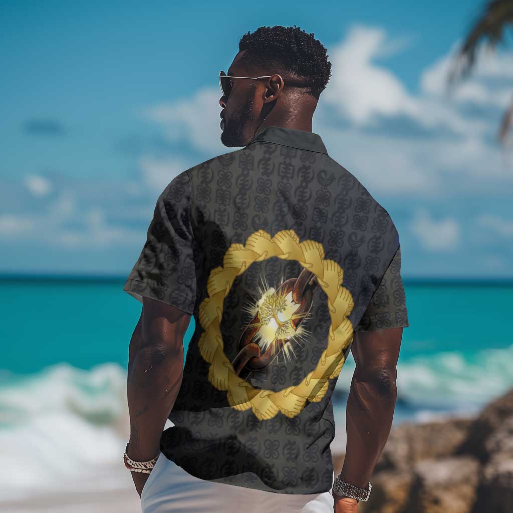 1926 Forever Black History Month Hawaiian Shirt Broken Chains Freedom Adinkra Symbol