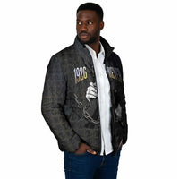 1926 Forever Black History Month Padded Jacket Broken Chains Freedom Adinkra Symbol