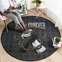 1926 Forever Black History Month Round Carpet Broken Chains Freedom Adinkra Symbol