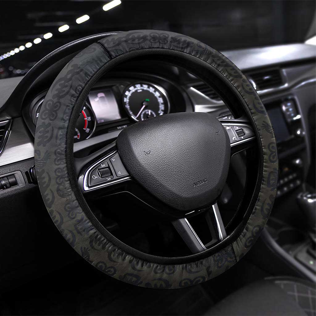 1926 Forever Black History Month Steering Wheel Cover Broken Chains Freedom Adinkra Symbol