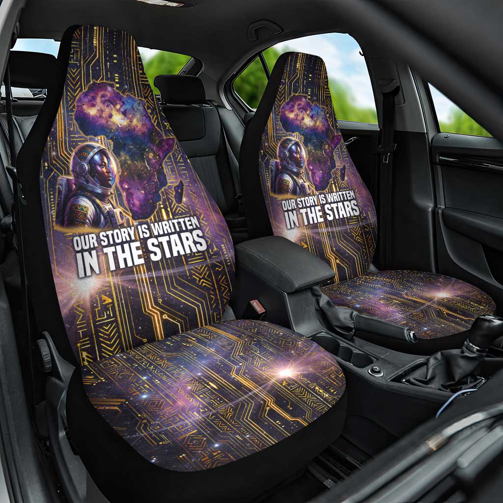 Afrofuturism Legacy Beyond Car Seat Cover African Astronaut Galaxy Mask