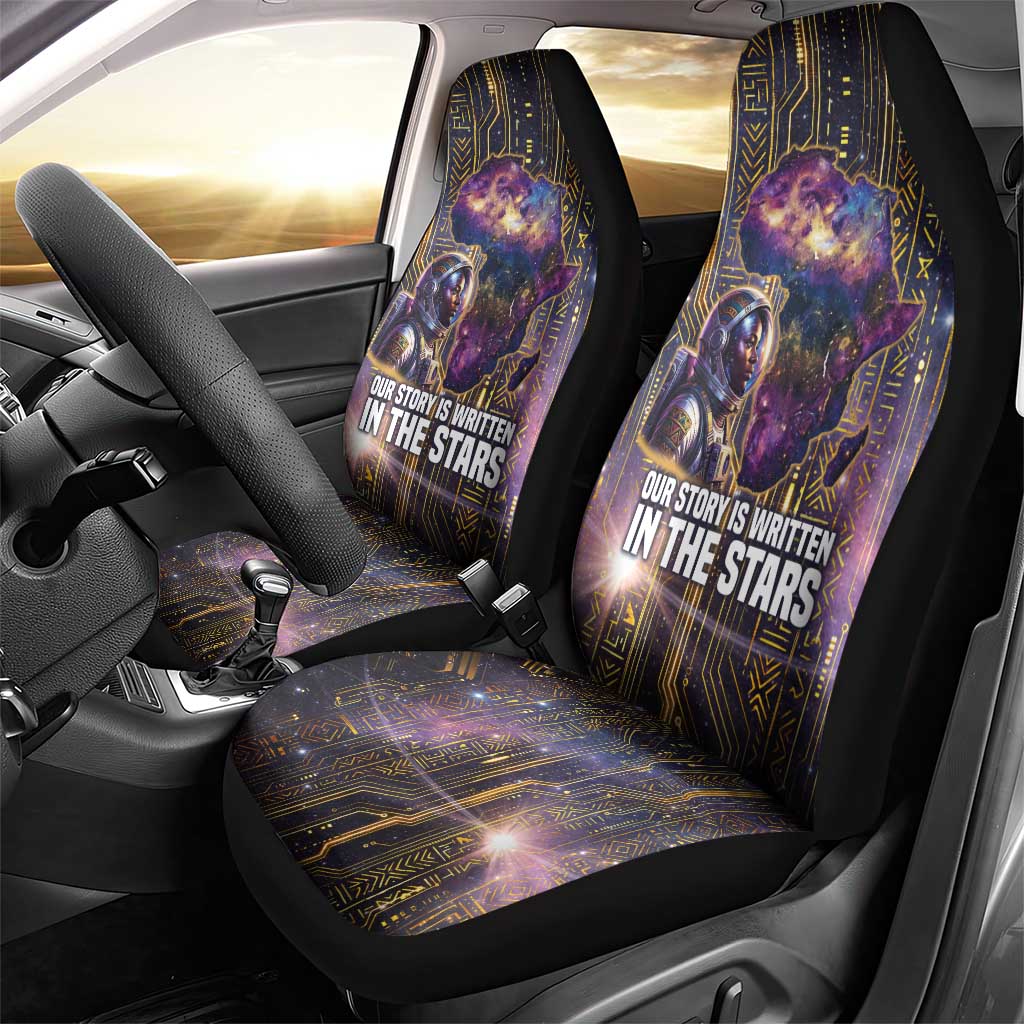 Afrofuturism Legacy Beyond Car Seat Cover African Astronaut Galaxy Mask
