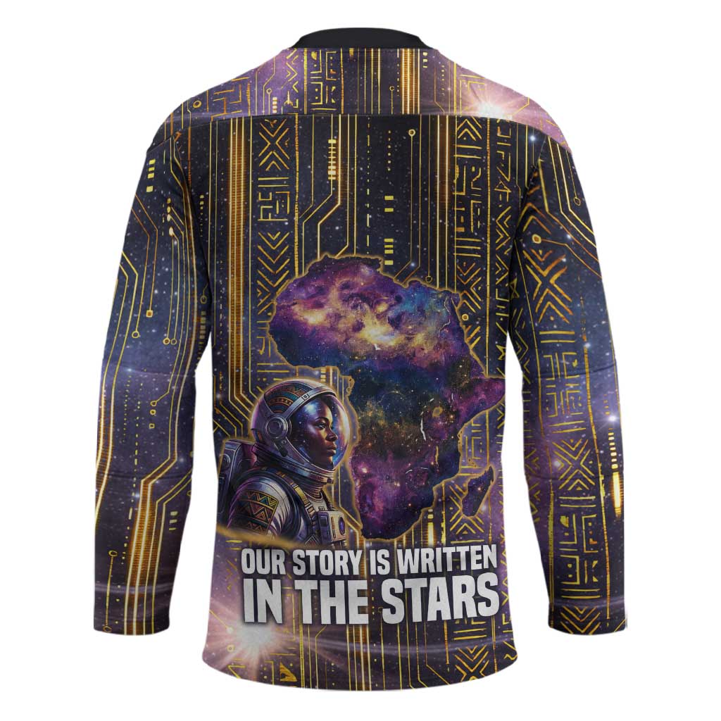 Afrofuturism Legacy Beyond Hockey Jersey African Astronaut Galaxy Mask