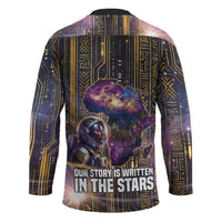 Afrofuturism Legacy Beyond Hockey Jersey African Astronaut Galaxy Mask