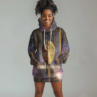 Afrofuturism Legacy Beyond Hoodie Dress African Astronaut Galaxy Mask