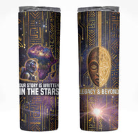 Afrofuturism Legacy Beyond Skinny Tumbler African Astronaut Galaxy Mask