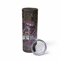 Afrofuturism Legacy Beyond Skinny Tumbler African Astronaut Galaxy Mask