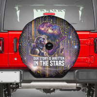 Afrofuturism Legacy Beyond Spare Tire Cover African Astronaut Galaxy Mask
