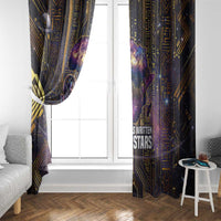 Afrofuturism Legacy Beyond Window Curtain African Astronaut Galaxy Mask