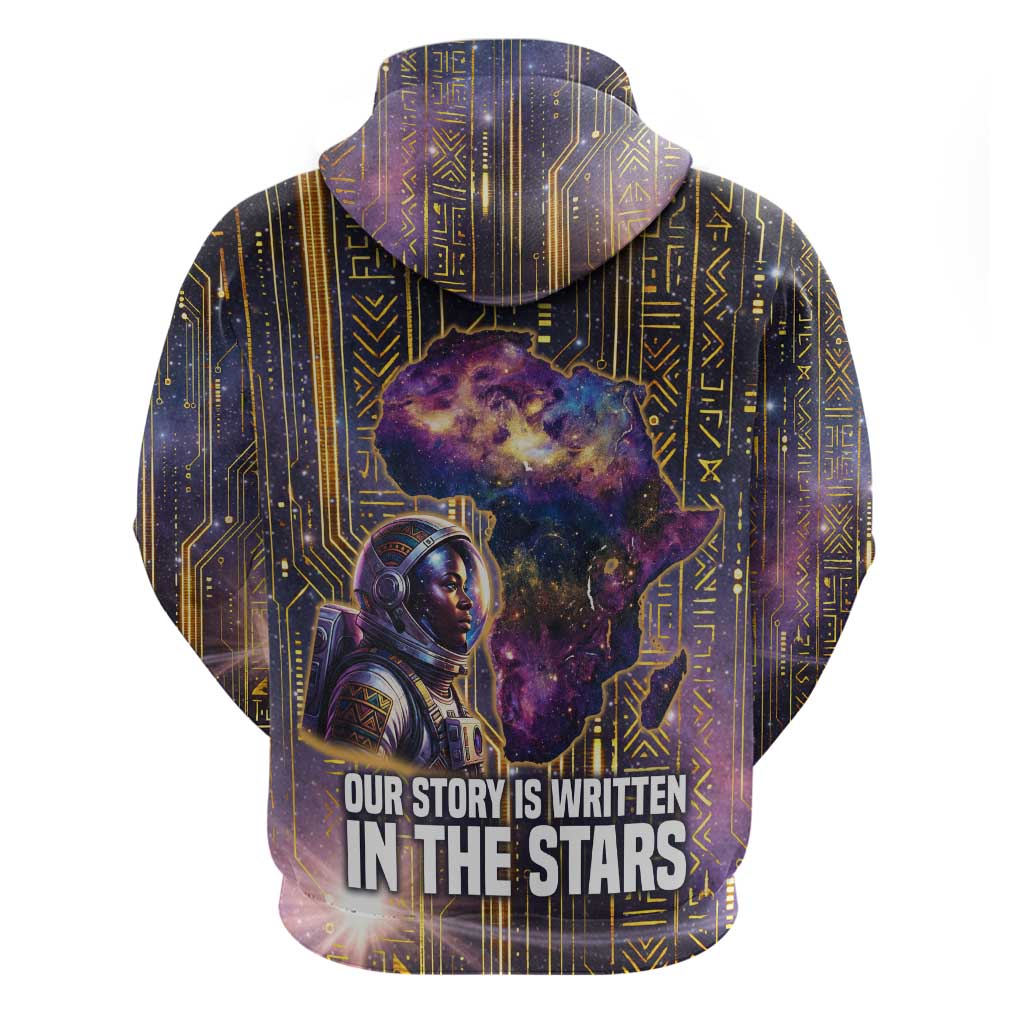 Afrofuturism Legacy Beyond Zip Hoodie African Astronaut Galaxy Mask