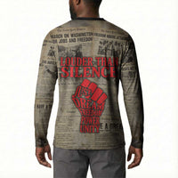 Louder Than Silence African Button Sweatshirt Civil Rights News Megaphone