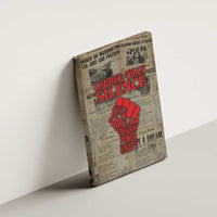 Louder Than Silence African Canvas Wall Art Civil Rights News Megaphone
